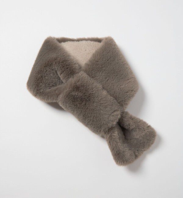 UNITED ARROWS green label relaxing「フェイクファー リバーシブル マフラー」|ストール|