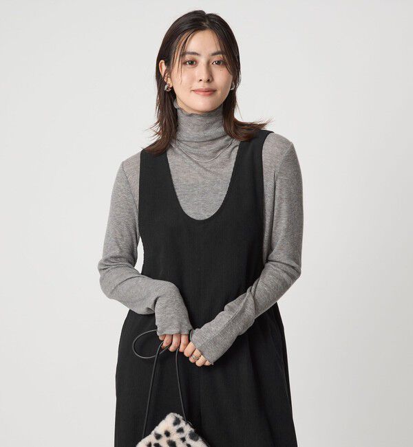 UNITED ARROWS green label relaxing「テレコ タートルネック プルオーバー」|Tシャツ・カットソー|DK.GRAY