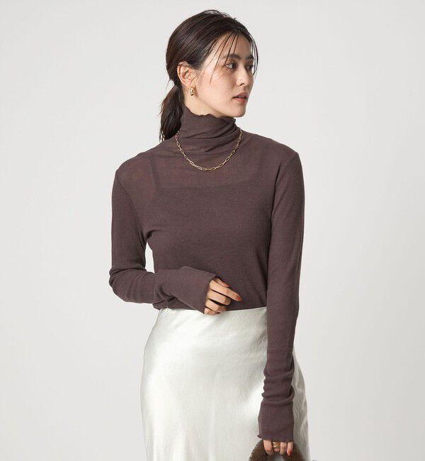 UNITED ARROWS green label relaxing「テレコ タートルネック プルオーバー」|Tシャツ・カットソー|