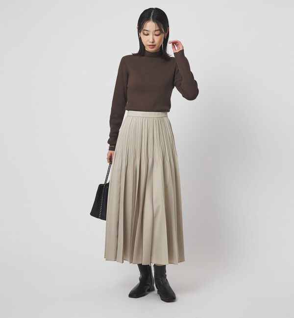 UNITED ARROWS green label relaxing「シアー プリーツ スカート」|フレア|