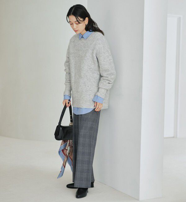 UNITED ARROWS green label relaxing「アルパカブレンド クルーネック プルオーバー ニット」|ニット・セーター|