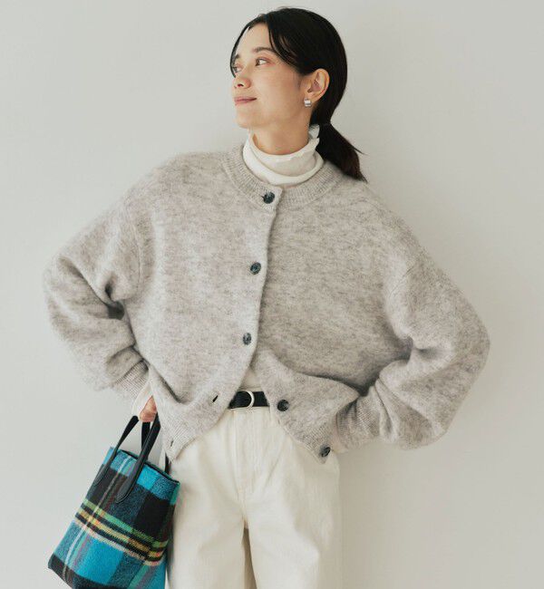 UNITED ARROWS green label relaxing「アルパカブレンド クルーネック カーディガン」|カーディガン|