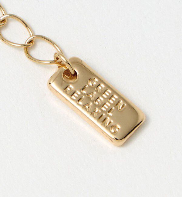 UNITED ARROWS green label relaxing「ウェーブバー＆ドロップクリア ネックレス」|ネックレス|