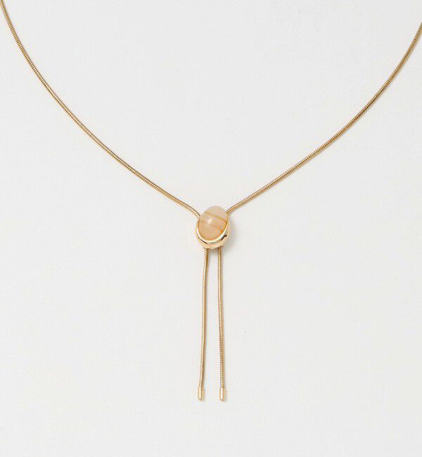 UNITED ARROWS green label relaxing「オーバルカラー スライド Yネックレス」|ネックレス|