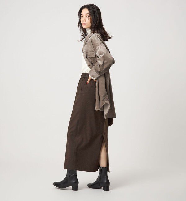 UNITED ARROWS green label relaxing「［size SHORTあり］ライト サキソニー タイト スカート ウォッシャブル」|タイト|