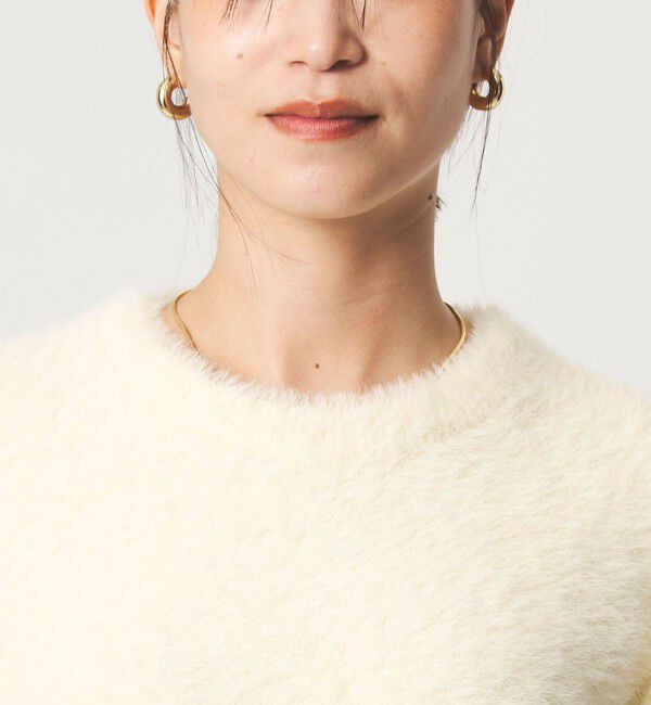 UNITED ARROWS green label relaxing「【WEB限定】＜at ease＞フェザーヤーン プルオーバー ニット」|ニット・セーター|