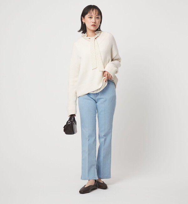 UNITED ARROWS green label relaxing「プチ リボンモチーフ ジャガード ブラウス」|シャツ・ブラウス|