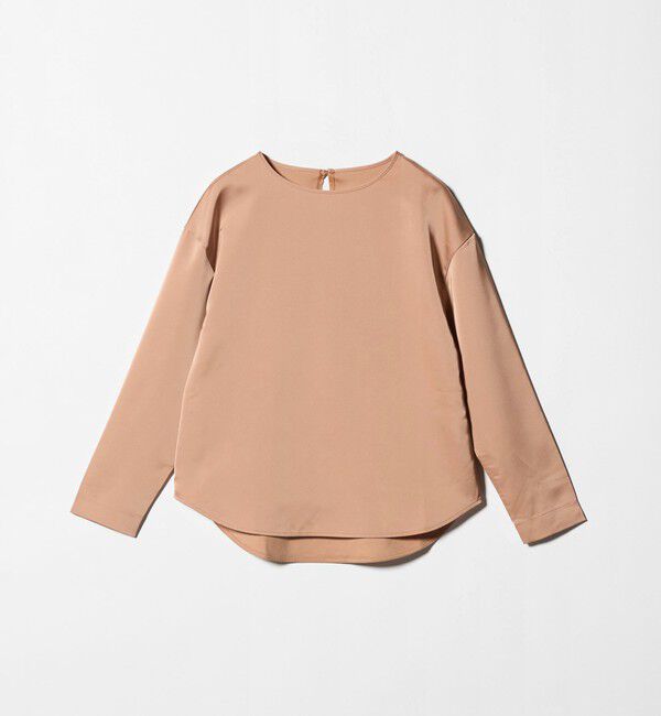 UNITED ARROWS green label relaxing「サテン ドッキング ラウンドヘム プルオーバー カットソー」|Tシャツ・カットソー|