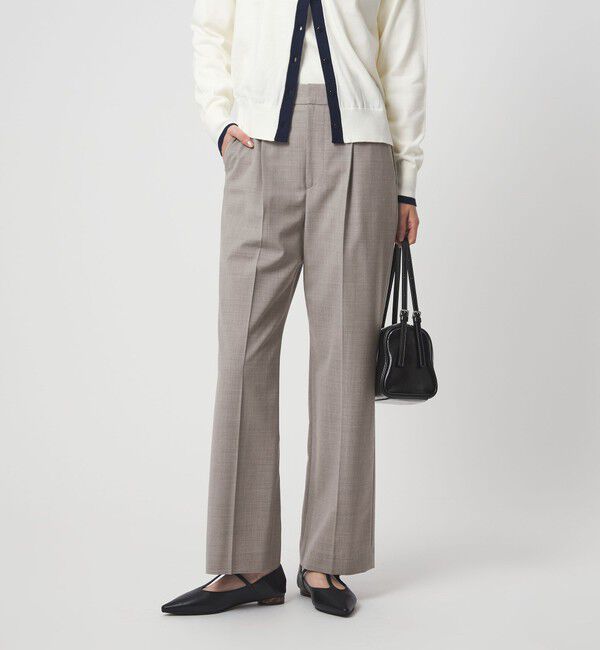 UNITED ARROWS green label relaxing「［size SHORT/TALLあり］カチリラ ストレート パンツ ウォッシャブル ストレッチ」|スラックス|BEIGE