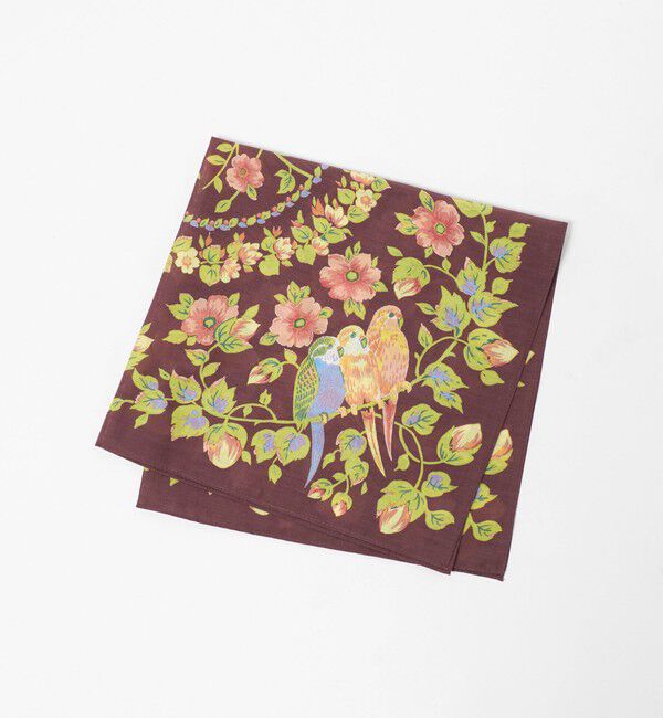 UNITED ARROWS green label relaxing「【別注】＜Feuille de Cocoon＞ スカーフ」|ハンカチ|DK.BROWN