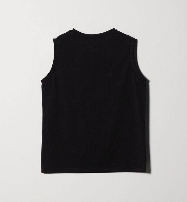 BEAUTY&YOUTH UNITED ARROWS「【WEB限定】グリッタートロンプルイユ ノースリーブTシャツ」|Tシャツ・カットソー|