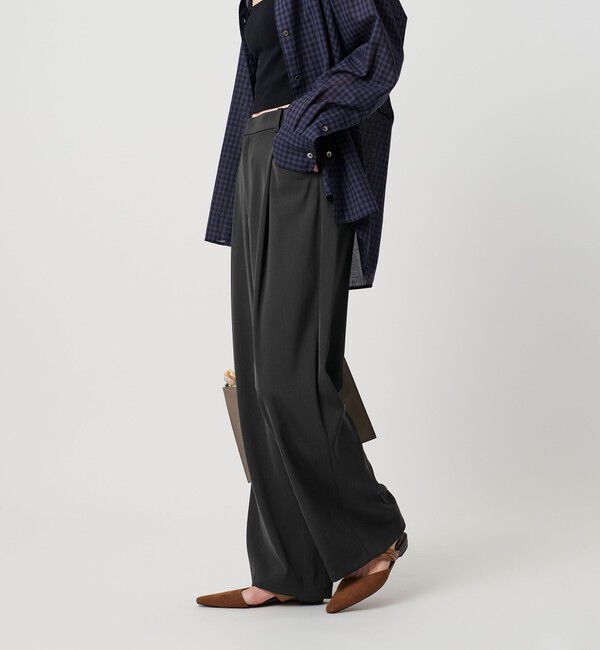 BEAUTY&YOUTH UNITED ARROWS「ポリエステルブレンド ツイルバックゴムパンツ」|スラックス|