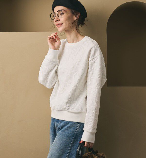 BEAUTY&YOUTH UNITED ARROWS「ボタニカルジャガード プルオーバー」|Tシャツ・カットソー|