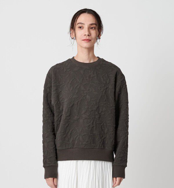 BEAUTY&YOUTH UNITED ARROWS「ボタニカルジャガード プルオーバー」|Tシャツ・カットソー|
