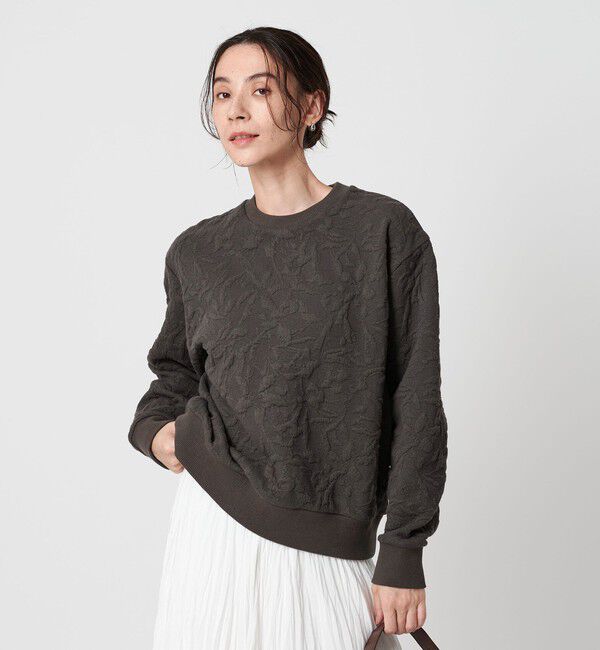 BEAUTY&YOUTH UNITED ARROWS「ボタニカルジャガード プルオーバー」|Tシャツ・カットソー|