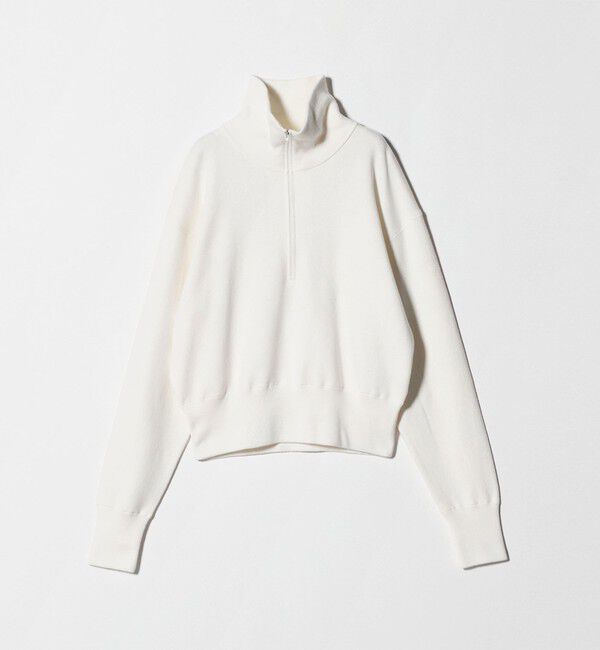 BEAUTY&YOUTH UNITED ARROWS「コットンカシミヤ ハーフジッププルオーバー ウォッシャブル」|ニット・セーター|