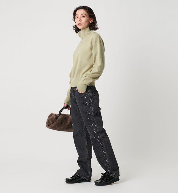 BEAUTY&YOUTH UNITED ARROWS「コットンカシミヤ ハーフジッププルオーバー ウォッシャブル」|ニット・セーター|