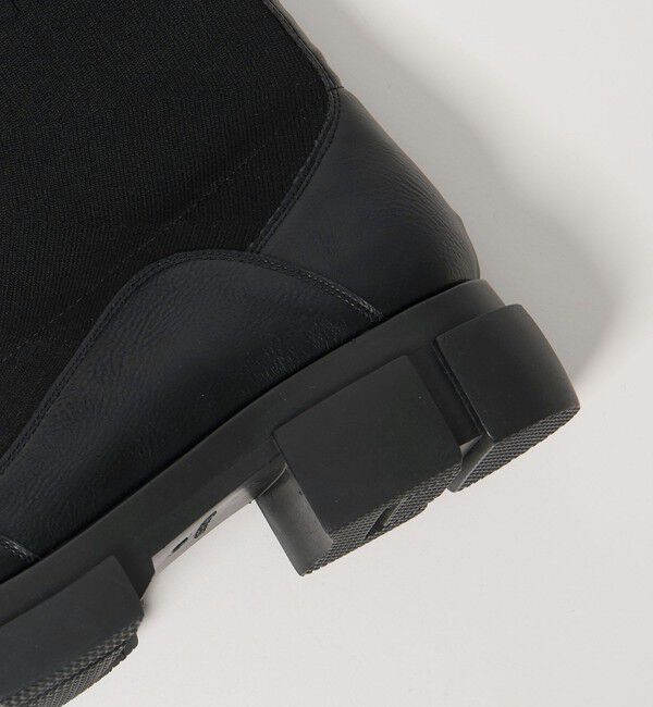 BEAUTY&YOUTH UNITED ARROWS「ニット レザーライク ブーツ 撥水/晴雨兼用」|ショートブーツ|