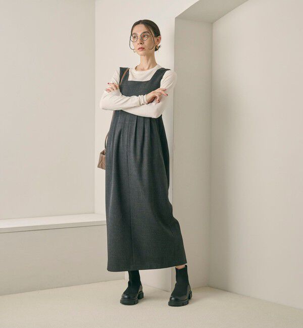 BEAUTY&YOUTH UNITED ARROWS「ニット レザーライク ブーツ 撥水/晴雨兼用」|ショートブーツ|