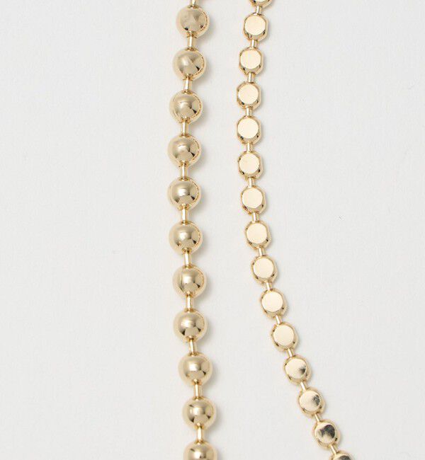 BEAUTY&YOUTH UNITED ARROWS「ボール&times;サークル チェーン 3WAY ネックレス」|ネックレス|