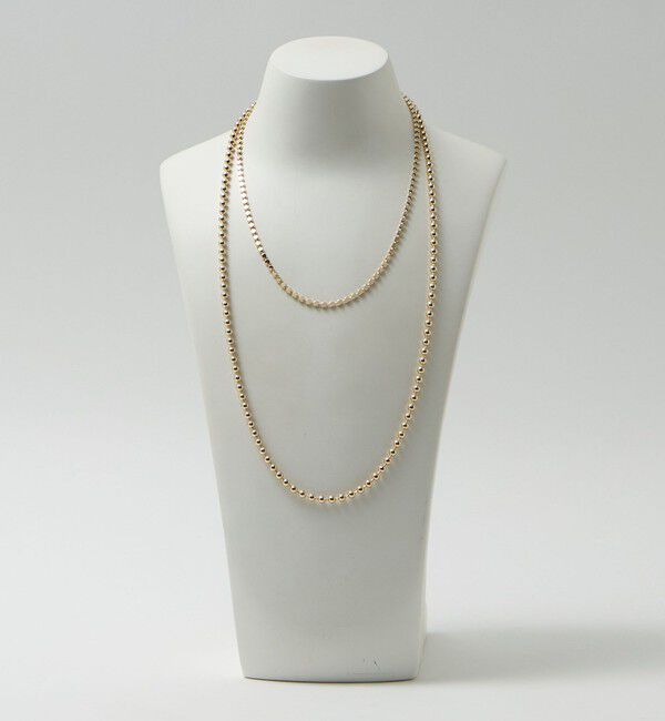 BEAUTY&YOUTH UNITED ARROWS「ボール&times;サークル チェーン 3WAY ネックレス」|ネックレス|