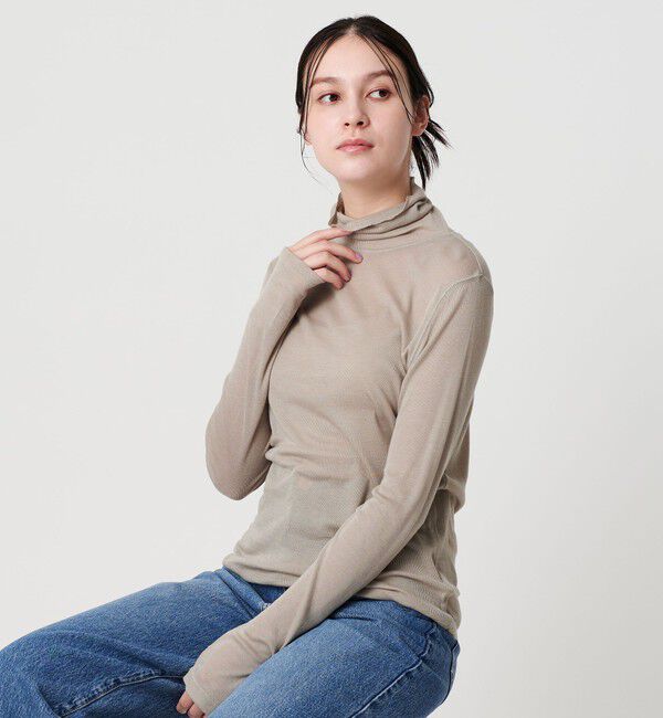 BEAUTY&YOUTH UNITED ARROWS「セルロースブレンドテレコ タートルネックカットソー」|Tシャツ・カットソー|