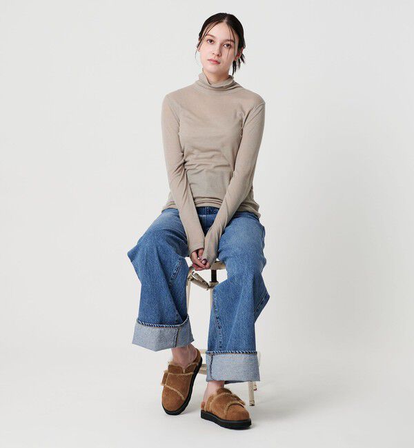 BEAUTY&YOUTH UNITED ARROWS「セルロースブレンドテレコ タートルネックカットソー」|Tシャツ・カットソー|