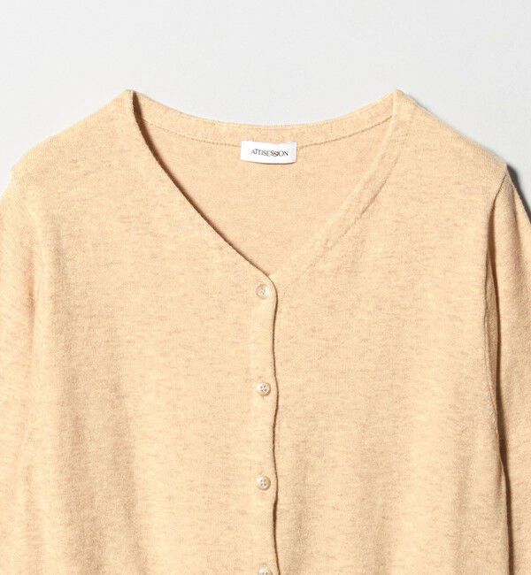 ATTISESSION「＜ATTISESSION＞ギャザー カーディガン」|カーディガン|