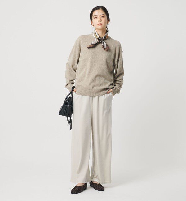 BEAUTY&YOUTH UNITED ARROWS「ウールカシミヤ天竺 クルーネック ニットプルオーバー ウォッシャブル」|ニット・セーター|