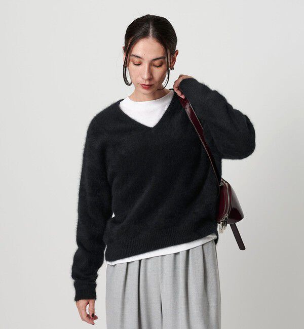 BEAUTY&YOUTH UNITED ARROWS「フォックスカシミヤブレンド Vネックニットプルオーバー」|ニット・セーター|