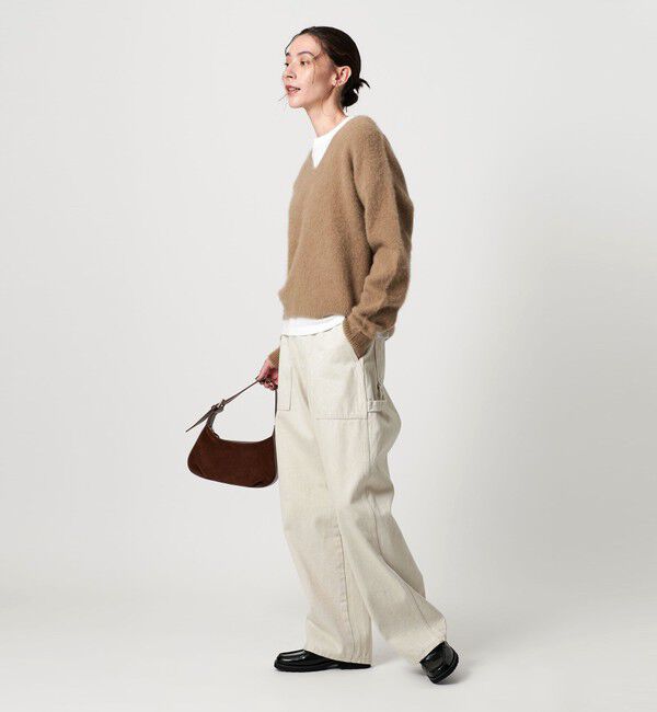 BEAUTY&YOUTH UNITED ARROWS「フォックスカシミヤブレンド Vネックニットプルオーバー」|ニット・セーター|