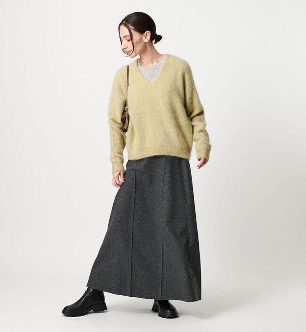 BEAUTY&YOUTH UNITED ARROWS「フォックスカシミヤブレンド Vネックニットプルオーバー」|ニット・セーター|