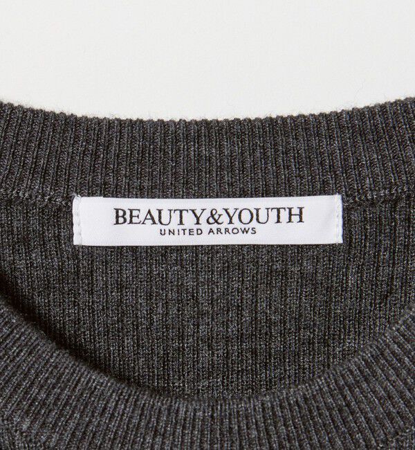 BEAUTY&YOUTH UNITED ARROWS「リブライン ニットプルオーバー ウォッシャブル」|ニット・セーター|