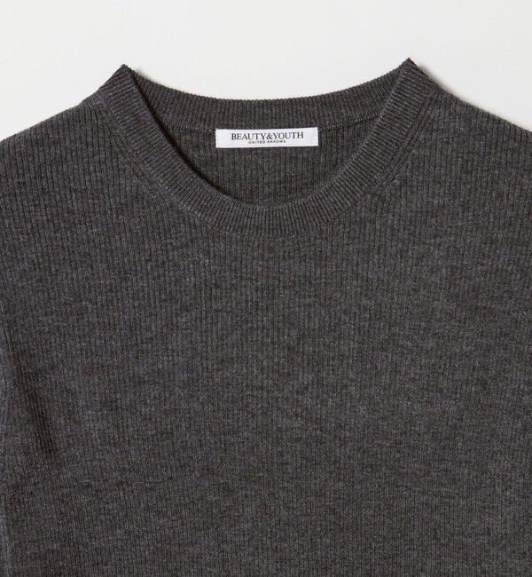 BEAUTY&YOUTH UNITED ARROWS「リブライン ニットプルオーバー ウォッシャブル」|ニット・セーター|