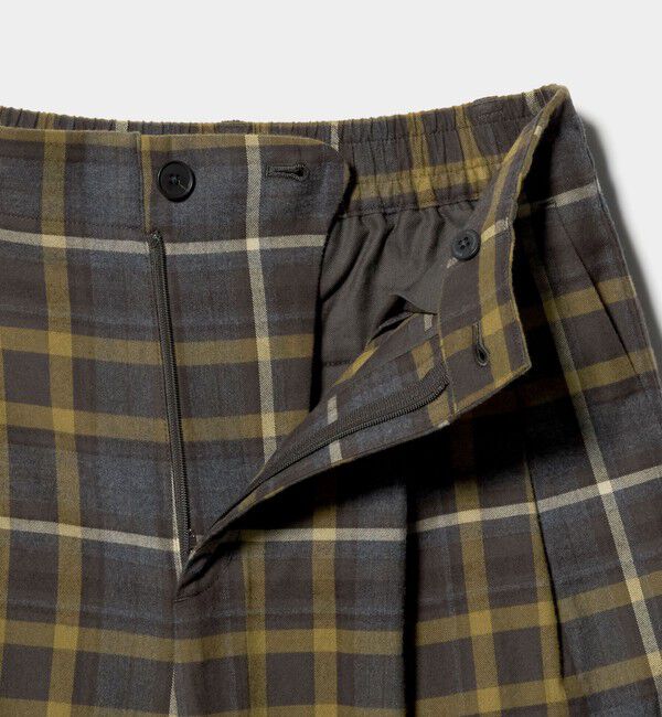 BEAUTY&YOUTH UNITED ARROWS「コットンフランネルチェック バックゴムワイドパンツ」|その他|