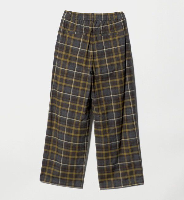 BEAUTY&YOUTH UNITED ARROWS「コットンフランネルチェック バックゴムワイドパンツ」|その他|