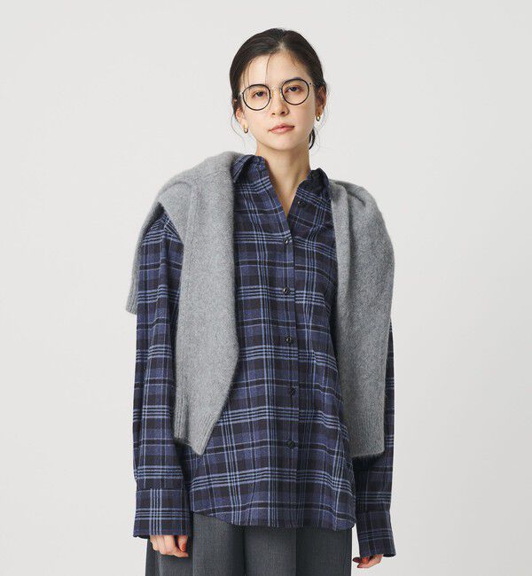 BEAUTY&YOUTH UNITED ARROWS「コットンフランネル チェックシャツ」|シャツ・ブラウス|NAVY