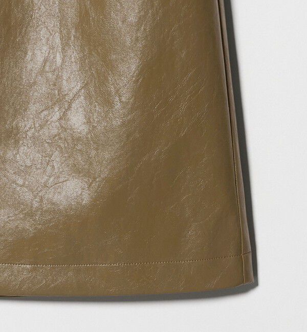 BEAUTY&YOUTH UNITED ARROWS「レザーライク Aラインスカート」|台形|