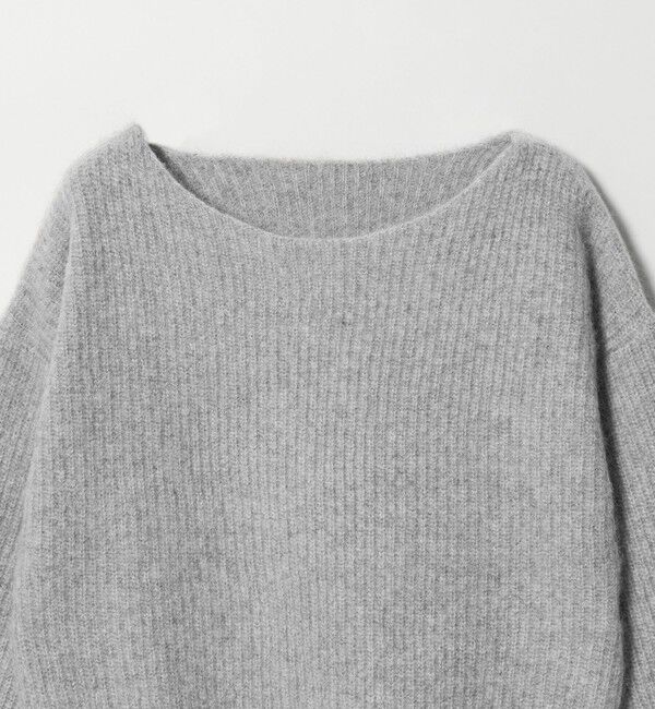 BEAUTY&YOUTH UNITED ARROWS「フォックスブレンド ボリュームスリーブ ボートネックニットプルオーバー」|ニット・セーター|