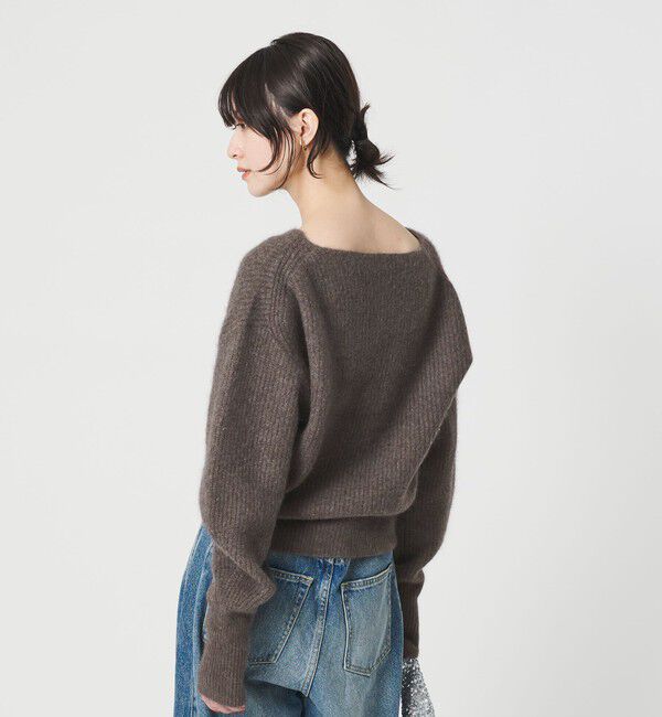 BEAUTY&YOUTH UNITED ARROWS「フォックスブレンド ボリュームスリーブ ボートネックニットプルオーバー」|ニット・セーター|