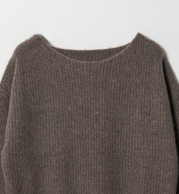 BEAUTY&YOUTH UNITED ARROWS「フォックスブレンド ボリュームスリーブ ボートネックニットプルオーバー」|ニット・セーター|