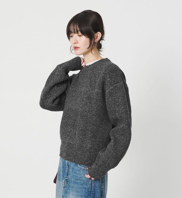 BEAUTY&YOUTH UNITED ARROWS「ウールブレンド シルクネップ ニットプルオーバー」|ニット・セーター|