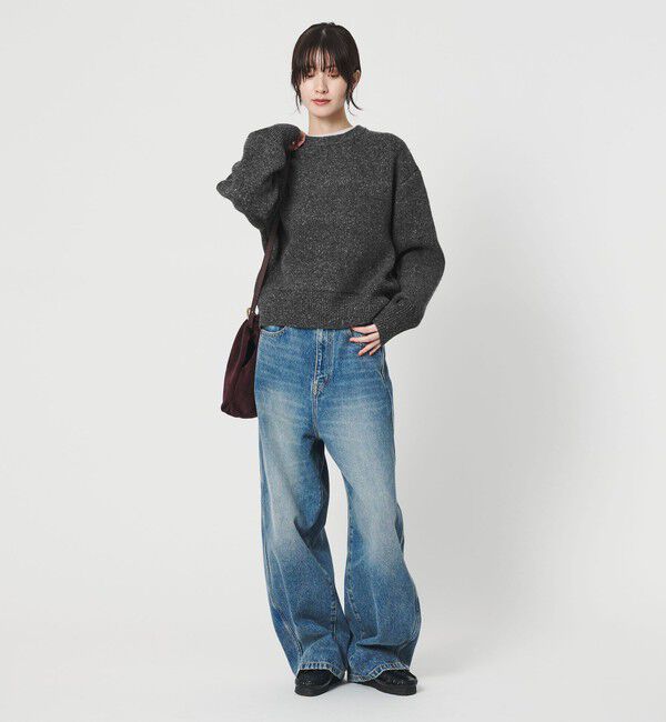 BEAUTY&YOUTH UNITED ARROWS「ウールブレンド シルクネップ ニットプルオーバー」|ニット・セーター|