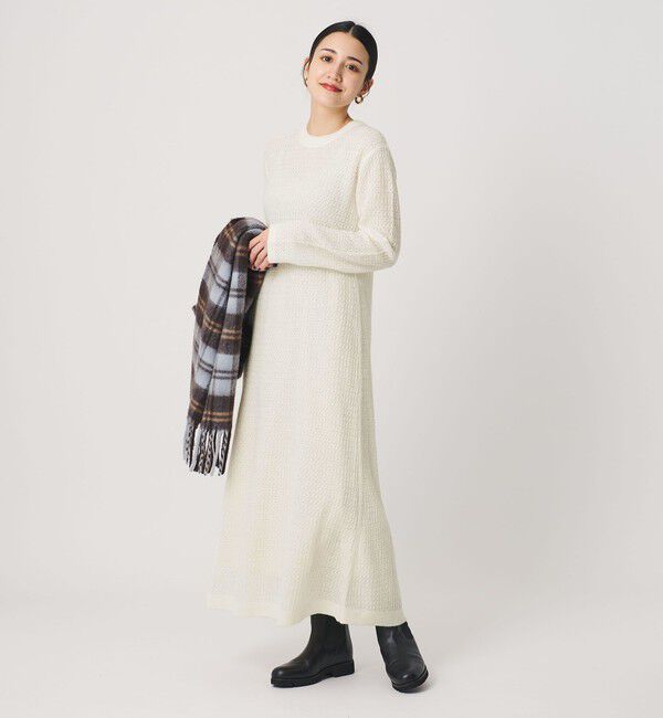 BEAUTY&YOUTH UNITED ARROWS「アイレットニットワンピース 」|ワンピース|WHITE