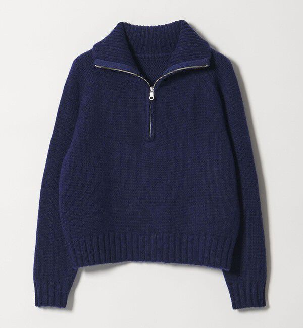 BEAUTY&YOUTH UNITED ARROWS「ウールナイロン ハーフジップ ニットプルオーバー」|ニット・セーター|