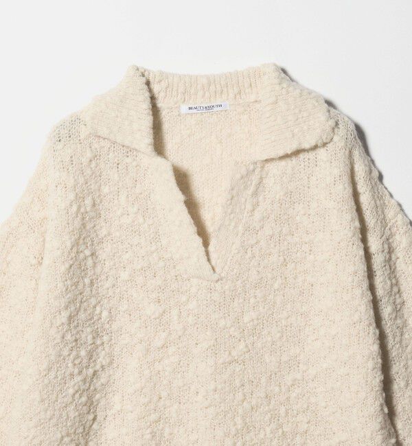 BEAUTY&YOUTH UNITED ARROWS「スラブヤーン スキッパー ニットプルオーバー」|ニット・セーター|
