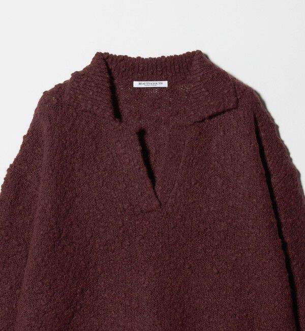 BEAUTY&YOUTH UNITED ARROWS「スラブヤーン スキッパー ニットプルオーバー」|ニット・セーター|