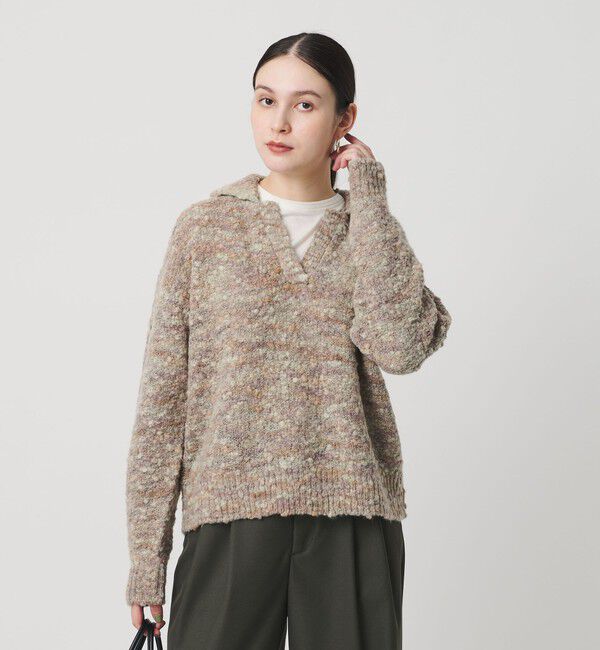 BEAUTY&YOUTH UNITED ARROWS「スラブヤーン スキッパー ニットプルオーバー」|ニット・セーター|