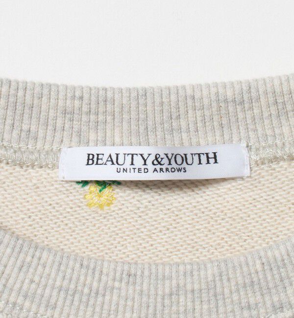BEAUTY&YOUTH UNITED ARROWS「コットン裏毛 エンブロイダリー スウェットプルオーバー」|スウェット・ジャージ|