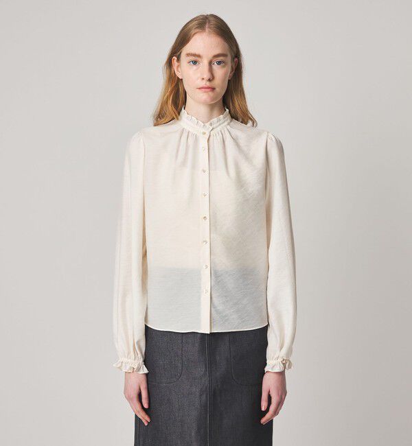 STEVEN ALAN「＜Steven Alan＞フリル ブラウス」|シャツ・ブラウス|